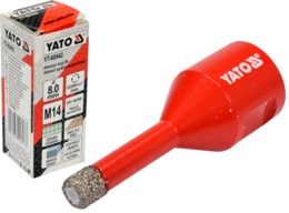 WIERTŁO DIAMENTOWE DO GRESU CERAMIKI GRANITU NA SUCHO NA SZLIFIERKĘ KĄTOWĄ 8mm YATO YT-60442