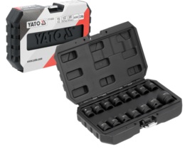 NASADKI UDAROWE KRÓTKIE 1/2'' kpl. 15 szt. 10-27mm YATO YT-10253