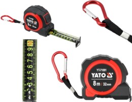 MIARA ZWIJANA TAŚMA MIERNICZA MIARKA METRÓWKA MAGNES 8m 32mm YATO YT-71091