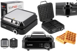 GOFROWNICA 4 GOFRY Z REGULACJĄ TEMPERATURY 1500W LUND 68015