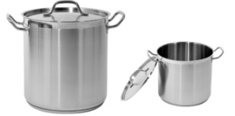 GARNEK WYSOKI Z POKRYWKĄ ZE STALI NIERDZEWNEJ 28X25CM 15,4L YATO YG-00004