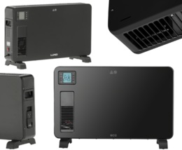 GRZEJNIK ELEKTRYCZNY KONWEKTOROWY PIECYK FARELKA LCD 2300W 230V CZARNY LUND 68652