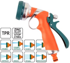 PISTOLET ZRASZAJĄCY OGRODOWY WIELOFUNKCYJNY FLO 89195