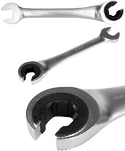 KLUCZ PÓŁOTWARTY PŁASKO-OCZKOWY Z GRZECHOTKĄ 18MM YATO YT-01340