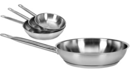 PATELNIA GASTRONOMICZNA ZE STALI NIERDZEWNEJ NDUKCJA GAZ PRĄD 24cm YATO YG-00101