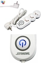 PRZEDŁUŻACZ LISTWA ZASILAJĄCA 3 GNIAZDA Z UZIEMIENIEM WYŁĄCZNIK 1,5M 1,5MM2 STHOR 72350 