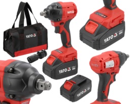 ZAKRĘTARKA KLUCZ UDAROWY BEZSZCZOTKOWY AKUMULATOROWY + ŁADOWARKA 2x4Ah 18V 1/2