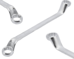 KLUCZ OCZKOWY ODGIĘTY Z POLEROWANĄ GŁÓWKĄ 6X7 MM YATO YT-0383