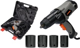 ELEKTRYCZNY KLUCZ UDAROWY 1/2'' 450NM 1100 W Z ZESTAWEM NASADEK STHOR 57092 