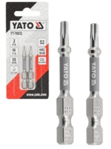 BITY GROTY KOŃCÓWKI NIKLOWANE DO WKRĘTARKI TORX 1/4