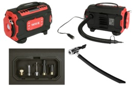 KOMPRESOR SAMOCHODOWY ZAPASOWY 12V/230V 100W YT-73451
