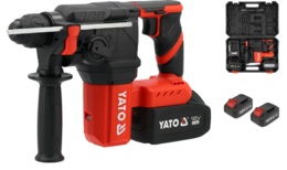 MŁOTOWIERTARKA SDS+ BEZSZCZOTKOWA + ŁADOWARKA 2X4AH 18V YATO YT-827722