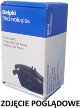 Klocki hamulcowe DELPHI LP3281 - HYUNDAI GENESIS Coupe 08r- JEEP GRAND CHEROKEE IV (WK, WK2) TESLA MODEL S 12r- MODEL X 13r- - OŚ TYLNA