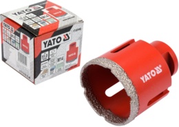 WIERTŁO DIAMENTOWE DO GRESU CERAMIKI GRANITU NA SUCHO NA SZLIFIERKĘ KĄTOWĄ 51mm YATO YT-60446