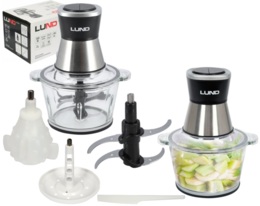 ROZDRABNIACZ BLENDER MALAKSER ELEKTRYCZNY DO ŻYWNOŚCI 3w1 2 PRĘDKOŚCI 2L 500W LUND 67920