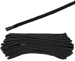 LINA PLECIONA CZARNA SZNUR PP MOTEK 8MM 20M VOREL 69472 