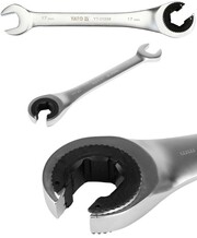 KLUCZ PÓŁOTWARTY PŁASKO-OCZKOWY Z GRZECHOTKĄ 17MM YATO YT-01339