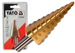 WIERTŁO STOPNIOWE STOŻKOWE HSS 4-22mm YATO YT-44741