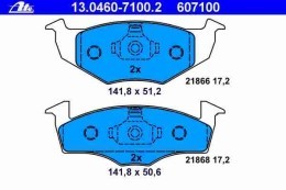 KLOCKI HAMULCOWE ATE 13.0460-7100.2 SEAT AROSA FABIA VW FOX POLO  --- PRZÓD