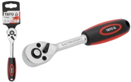 GRZECHOTKA PROSTA Z PŁASKĄ RĘKOJEŚCIĄ 1/4'' 90T 160mm YATO YT-03241