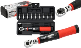 PRECYZYJNY ZESTAW KLUCZ DYNAMOMETRYCZNY + BITY TORX HEX 1/4